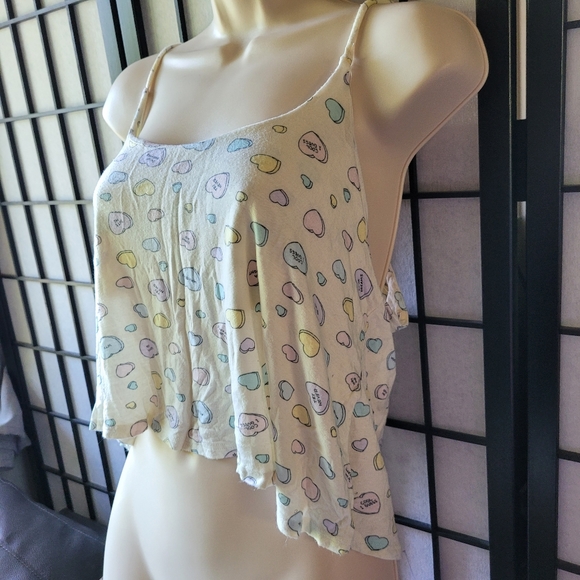 2/$8 • EUC Nollie Candy Hearts Crop Tank Top - Picture 2 of 8